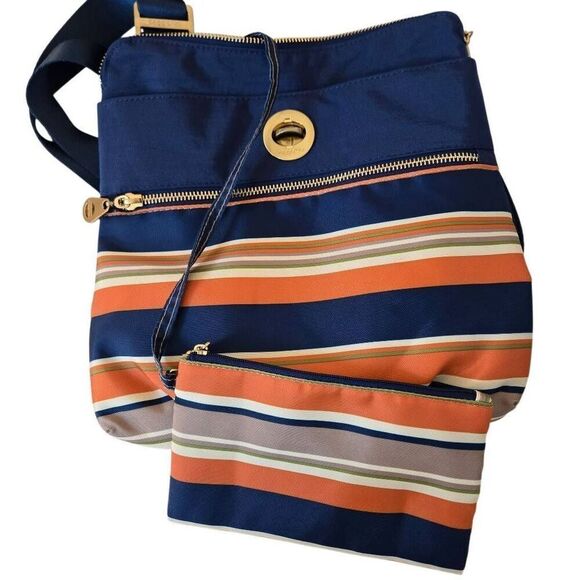 Baggallini Womens Stripe Hanover Crossbody Bag With Wristlet Multicolor Medium - Picture 3 of 14
